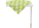 Mitteldecke APELT "3807", grün, B:85cm L:85cm, Baumwolle, Polyester, Tischdecken, Mitteldecke