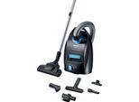 SIEMENS Bodenstaubsauger "Q5 extreme silencePower VSQ5X500, ideal für Allergiker, Hygiene-Filter", schwarz, B:30,7cm H:24cm T:46,5cm, Bodenstaubsauger, Starke Saugleistung, XXL-Polsterdüse, langes Kabel, schwarz, Bodenstaubsauger
