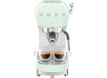 SMEG Espressomaschine "ECF02PGEU", grün (pastellgrün), B:14,9cm H:33cm T:32,9cm, Kaffeemaschinen, Espressomaschine