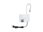 PAULMANN LED Wandleuchte "Halina 3W USBC 230V 2700K Kunststoff/Metall", weiß, 1, H: 25,6cm, Leuchten, LED Wandleuchte