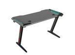 RAPTOR-GAMING Gamingtisch "GT100 120x60 cm RGB", schwarz, B/H/T: 120cm x 77cm x 66cm, Schreibtisch, Tische, Gamingtisch