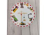 NIERMANN Wandleuchte "Baustelle, Kinderlampe, Kinderzimmer", bunt (multi color), 1, Ø 25cm, 1 Stk., Leuchten, bruchsicheres Gehäuse, Wandleuchte