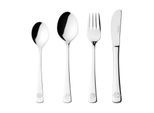 Kinderbesteck LEONARDO "Kinderbesteck Bambini 4er Set silber", silber, Essbesteck-Sets, Kinderbesteck
