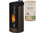 Pelletofen FREEPOINT "Globe airtight", braun (schwarz), Kaminöfen, Pelletofen, 352 W, 230 V