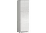 Kühlumbauschrank KOCHSTATION "Luna, Kühlschrank-Umbau, Einbauschrank für Kühlschrank, Made in Italy", weiß hochglanz, weiß matt, B:60cm H:214,5cm T:60cm, Schränke, Kühlumbauschrank, B/T/H: 60×60×214,5 cm, für zwei Kühlschrankhöhen vorbereitet