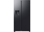 SAMSUNG Side-by-Side "RS70F67KCFEF", Energieeffizienz: C, silber (schwarz steel), B:91,2cm H:178,4cm T:72,6cm, Kühlschränke, Side-by-Side