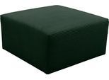 Polsterhocker WERK2 "Zeus-XL", grün (moosgrün), B:80cm H:41cm T:80cm, 90% Polyester, 10% Nylon, Hocker, Polsterhocker, Curvy Trend Hocker mit urbaner Optik