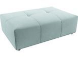 Polsterhocker 3C CANDY "Yoshy", blau (hellblau), B:120cm H:41cm T:83cm, 88% Polyester, 12% Polyacryl, Hocker, Polsterhocker, Passend zur Serie Yoshy