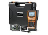 Brother Etikettendrucker P-Touch PT-E560BTVP, monochromer Thermotransferdruck, 180 x 128 dpi, 30 mm/s, Bluetooth/USB, inkl. Zubehör, orange-schwarz