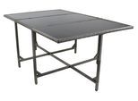 Gartentisch VCM "Rattan Gartentisch Balkontisch Raloso 170x110", grau, B:170cm T:110cm, Tische, Gartentisch