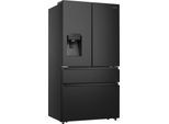 HISENSE French Door "RF728N4S", Energieeffizienz: E, silber (schwarz), Rechtsanschlag, Kühlschränke, French Door