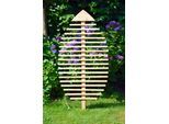 Rankhilfe DOBAR "Design Rankhilfe in Blattform "Fagus", braun (natur), B:84cm H:160cm T:6,5cm, Massivholz, Metall, Rankhilfen, Rankhilfe, 84 x 6,5 x 160 cm, Gewicht: ca. 9,5 kg