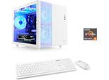 CSL PC "Cube V24185", weiß, Microsoft Windows 11 Home (64 Bit), 16 GB RAM 500 GB SSD, Desktop-PCs, PC