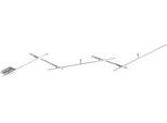 TRIO LEUCHTEN LED Deckenleuchte "Indira", grau (nickelfarben), 3, H: 7cm, Leuchten, LED Deckenleuchte
