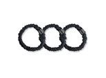 Diadem AILORIA "Set 3 Scrunchies S aus Seide DOUX", Damen, schwarz, Modetücher Diadem
