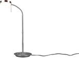 TRIO LEUCHTEN LED Tischleuchte "MONZA, Tischlampe mit Sensordimmer Lichtfarbe einstellbar 2300-4000K", grau (nickel), 1, H: 57cm, 1 Stk., Leuchten, Leuchtenkopf flexibel verstellbar Memoryfunktion Höhe 57-74 cm, LED Tischleuchte