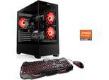 CSL Gaming-PC "AeroVision V24326", schwarz, Microsoft Windows 11 Home (64 Bit), 16 GB RAM 500 GB SSD, Desktop-PCs, Gaming-PC