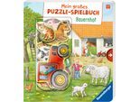 Kinderbuch RAVENSBURGER "Pappbilderbuch, Mein großes Puzzle-Spielbuch Bauernhof", bunt, B:21cm H:23,5cm, Bücher, Kinderbuch