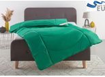 Microfaserbettdecke OTTO HOME "Microlux, Bettdecke 135x200 cm und Übergrößen bis 240x220cm", grün, B:155cm L:220cm, Bezug: 100% Polyester. Obermaterial: 100% Polyester. Füllung: 100% Polyester, Bettdecken, Microfaserbettdecke, fest versteppter Bezug - keine Bettwäsche nötig, Sommer, Winter