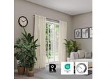 Vorhang NEUTEX FOR YOU "Alora Eco" Gr. 1, beige (leinen), B:144cm H:245cm, Baumwolle, Polyester, Gardinen, Vorhang