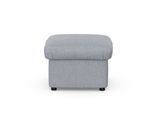 Hocker DOMO COLLECTION "Pegnitz", silber, B:60cm H:39cm T:60cm, 100% Polyester, Hocker, Hocker