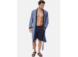 Hausanzug BABISTA "Morgenmantel QUARIN" Gr. XL, blau, XL, Obermaterial: 60% Baumwolle CO. 40% Polyester COOLMAX PES(Coolmax)., Hausmäntel, Hausanzug