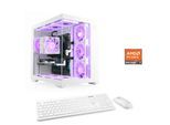 CSL PC "Vitrum Advanced V24510", weiß, Microsoft Windows 11 Home (64 Bit), 16 GB RAM 500 GB SSD, Desktop-PCs, PC