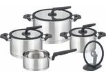 Topf-Set GSW "APART", silber (silberfarben, schwarz), Töpfe, Topf-Set, Induktion