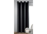 Vorhang HOMING "Mia" Gr. 1, schwarz, B:140cm H:245cm, Polyester, Gardinen, Vorhang, Fertigschal