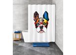 Duschvorhang KLEINE WOLKE "» Henry«", bunt (multicolor), B:180cm H:200cm, Polyester, Duschvorhänge, Duschvorhang