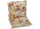 Sesselauflage GO-DE, beige (natur), B:100cm H:8cm T:50cm, Bezug: 80% Baumwolle, 20% Polyester, Polsterauflagen, Sesselauflage