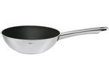 Wok RÖSLE "MOMENTS", silber (silberfarben), B:29,5cm H:11cm L:49,4cm Ø:28cm, Pfannen, Wok, Antihaftversiegelung ProPlex, spülmaschinengeeignet, Ø28cm, Induktion