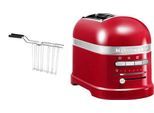 KITCHENAID Toaster "Artisan 5KMT2204EER EMPIRE ROT", rot (empire rot), B:18cm H:22,5cm T:33cm, Toaster, mit Sandwichzange, Toaster