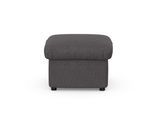 Hocker DOMO COLLECTION "Pegnitz", braun (schlamm), B:60cm H:39cm T:60cm, 100% Polyester, Hocker, Hocker