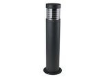 Sockelleuchte HEITRONIC "Kresos", grau (anthrazit), H:26cm Ø:12cm, Leuchten, Sockelleuchte, Sockelleuchte, Außenlampe, klarer 360-Lichtaustritt