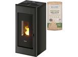 Pelletofen FREEPOINT "One Airtight", grau (schwarz), Kaminöfen, Pelletofen