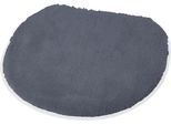 WC-Deckelbezug MEUSCH "»Cover«", blau (mare), H:20mm, Kunstfaser, Badematten, WC-Deckelbezug, Uni Farben, waschbar