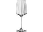 Weißweinglas SPIEGELAU "LifeStyle", transparent, B:8,5cm H:22,2cm Ø:8,5cm, Kristallglas, Trinkgefäße, Weißweinglas, 440 ml, 4-teilig