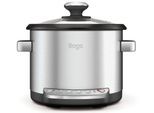 SAGE Reiskocher "SRC600BSS the Risotto Plus", silber (brushed stainless steel (edelstahl)), B:29,5cm H:26,9cm T:31,9cm, Reiskocher, Reiskocher