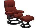 Fußhocker STRESSLESS "Mayfair", rot (rot dinamica), B:55cm H:38cm T:39cm, Leder BATICK: BATICK ist ein leicht korrigiertes, durchgefärbtes und genarbtes Möbelleder, bei dem die meisten Unebenheiten und Spuren in der Regel entfernt wurden.;Leder PALOMA: PALOMA ist ein durchgefärbtes Semianilin-Möbelleder mit natürlicher Narbung.;ROHLEDER Stoff Q2 FARON: Ein fester zuverlässiger Bouclé mit einem str