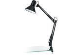 EGLO Tischleuchte "FIRMO Klemmlampe, exkl. Leuchtmittel E27, mit Schraub-Klemme", schwarz, 1, H: 82cm, Leuchten, Klemmleuchte, Leselampe, Schalter, schwenkbarer Kopf, Höhe: 73cm, Tischleuchte