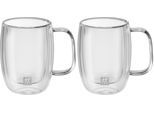 Espressoglas ZWILLING "Sorrento Plus", transparent, B:7,1cm H:9cm, Borosilikatglas, Trinkgefäße, Espressoglas, Doppelwandig, Borosilikatglas, 2-tlg., je 140 ml