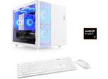 CSL PC "Cube V24233", weiß, Microsoft Windows 11 Home (64 Bit), 32 GB RAM 1.000 GB SSD, Desktop-PCs, PC