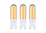 PAULMANN LED-Leuchtmittel "Stiftsockel 3er Pack Glas G9 470lm 4,6W 2700K 230V", Energieeffizienz: F, transparent, L:5,8cm Ø:1,8cm, Leuchtmittel, LED-Leuchtmittel