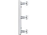 PAULMANN LED Wandleuchte "Spiegelleuchte Regula 3-flammig Chrom ohne Leuchtmittel, max. 40W E14", grau (chromfarben), 3, H: 7,5cm, 1 Stk., Leuchten, E14, Spiegelleuchte Regula 3-flammig Chrom ohne Leuchtmittel, max. 40W, LED Wandleuchte