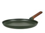 Crêpepfanne RESTO KITCHENWARE "Sadr, Pfankuchenpfanne langlebig und spülmaschinenfest", grün, H:2,7cm L:49,9cm Ø:28cm, Pfannen, Crêpepfanne, Innere Queenhome-Antihaftbeschichtung für mehr Widerstandsfähigkeit