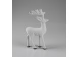 Dekofigur AM DESIGN "Dekoobjekt, aus Aluminium", weiß, B:10cm H:17cm, Aluminium, Dekofiguren, Dekofigur, 3er Set, BxH: 10x17 cm