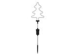 LED Gartenleuchte BONETTI "Tannenbaum", grün (silberfarben, schwarz, grün), H:70cm, Leuchten, LED Gartenleuchte, LED Neon Stab für den Garten, Lichtfarbe: grün, Weihnachtsdeko