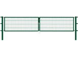 Zaundoppeltür ALBERTS "Flexo", grün, B:400cm H:80cm, Stahl, Tore, Zaundoppeltür, 400 cm Breite, in versch. Höhen