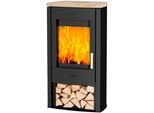Kaminofen FIREPLACE "»Tuvalu Sandstein Top«", schwarz, Kaminöfen, Kaminofen